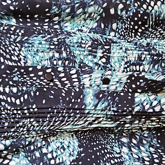 Cynthia Steffe Trapez Chiffon Long Sleeves High Neck Mini Dress size 0 - Picture 10 of 15